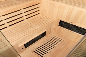 Sauna cu infrarosu si perete din sare de Himalaya MO-EA5CRS – 200 x 200 x 200 cm, 5 locuri - Img 10