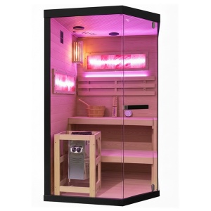 Sauna finlandeza cu temperatura inalta si argaz Harvia 3.5kW, 120 x 120 cm pentru doua persoane - Img 21