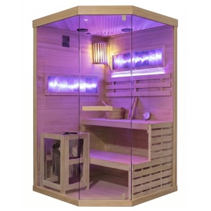 Sauna finlandeza cu temperatura inalta si argaz Harvia 3.5kW, 120 x 120 cm pentru doua persoane - Img 18