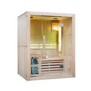 Sauna finlandeza cu temperatura inalta si soba Harvia 4.5kW pentru 3-4 persoane Kemi 150 x 120 cm - Img 6