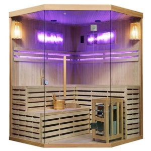 Sauna finlandeza la temperatura inalta cu aragaz KEMI6/Harvia 8KW pentru 5-6 persoane 200x200 cm