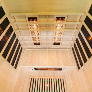 Sauna uscata cu infrarosu la temperatura joasa pentru 2-3 persoane Alta2 120 x 105 cm - Img 6