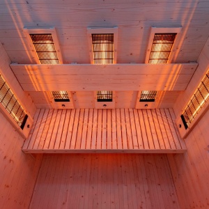 Sauna uscata cu infrarosu la temperatura joasa Tromso3 153 x 110 cm pentru 3-4 persoane - Img 18