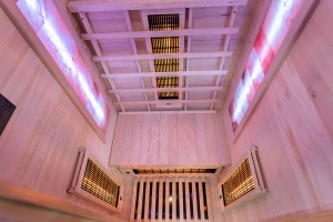 Sauna uscata cu infrarosu si cu piatra sarata pentru 1 persoana C1S 90 x 90 cm - Img 15