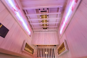 Sauna uscata cu infrarosu si cu piatra sarata pentru 1 persoana C1ST 90 x 90 cm - Img 8