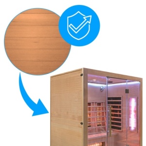 Sauna uscata cu infrarosu si temperatura joasa ALTA5, 3–4 persoane, 175x120 cm - Img 11