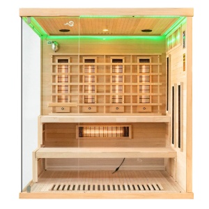 Sauna uscata cu infrarosu si terapie cromatica pentru 4 persoane EP4RS dreapta 180 x 160 cm