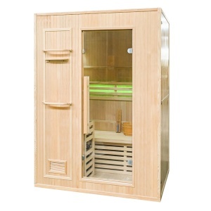 Sauna uscata finlandeza cu soba Harvia 2.3Kw MO-EN2, pereti izolati, 120 x 105 x 192 cm - Img 5