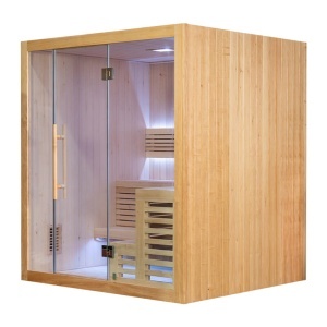 Saună uscată finlandeză cu sobă MO-SS1816H Harvia 6 kW, 180 × 160 × 200 cm - Img 5