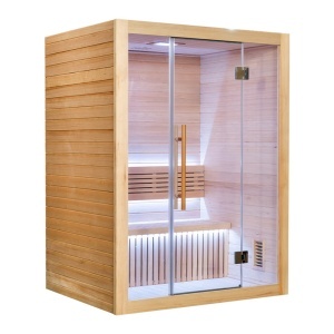 Saună uscată MO-SS1512H cu soba HARVIA 4,5 kW 150 x 120 x 200 cm pentru 2 persoane - Img 8