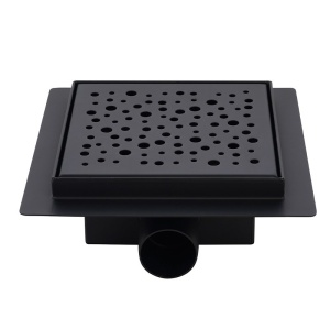 Scurgere baie patrata cu sifon fix Wave DLO6 15 x 15 cm negru - Img 10
