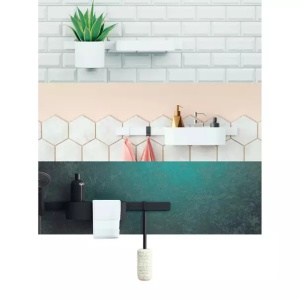 Set accesorii Hansgrohe WallStoris negru mat cu set de dus - Img 3