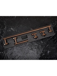 Set accesorii pentru baie Ari Brush Copper 4 piese - Img 8