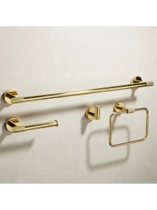Set accesorii pentru baie GRID Gold 4 piese