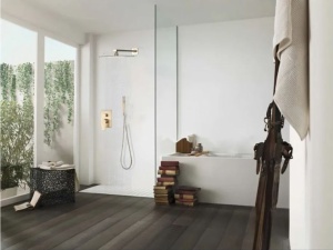 Set baterie PRO6 incastrata in perete cu doua functii, Gold Mat - Img 3