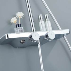 Set de dus F13A, Dus cu efect de ploaie, Finisaj Crom - Img 3