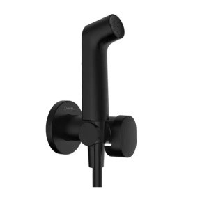 Set de dus igiena intima negru mat Hansgrohe S EcoSmart cu 1 jet - Img 1