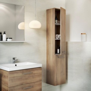 Set mobilier suspendat si lavoar Cersanit Lara nuc 60 x 45 cm - Img 5