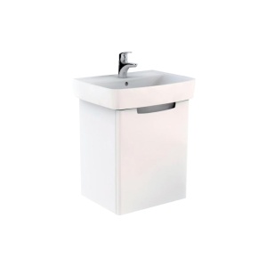 Set mobilier suspendat si lavoar Kolo Rekord 60 cm alb lucios