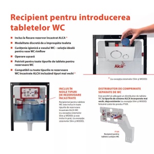 Set rezervor încastrat pentru WC cu cadru Alca AM101/1120 și clapetă de acționare TURN, finisaj alamă - Img 7
