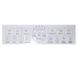 Set vas WC Smart ,cu functie bideu, Buton Crom, cadru inclus - Img 9