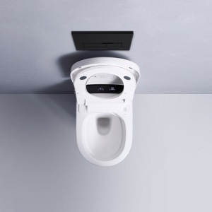 Set vas WC Smart ,cu functie bideu, Buton Negru, cadru inclus - Img 6