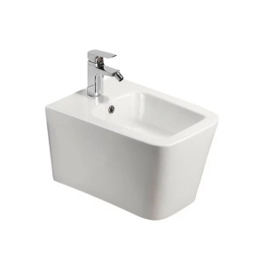 Set vas WC suspendat cu capac softclose si bideu Fluminia Paris alb - Img 3