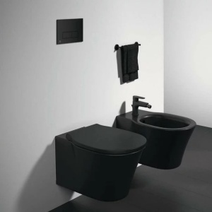 Set vas wc suspendat Ideal Standard Connect Air AquaBlade negru mat cu capac slim softclose - Img 12