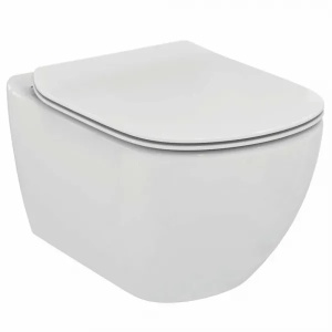 Set Vas Wc suspendat Ideal Standard Tesi Aquablade cu capac Slim softclose - Img 1