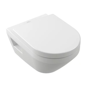 Set vas WC suspendat Villeroy & Boch Architectura TwistFlush rimless cu capac softclose alb - Img 2