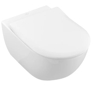 Set vas wc suspendat Villeroy & Boch Subway 2.0 DirectFlush cu capac softclose alb