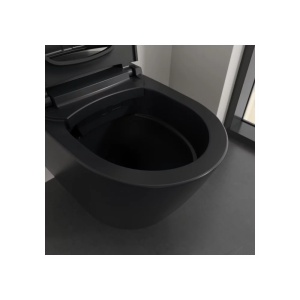 Set vas WC suspendat Villeroy&Boch Supreo Select rimless cu functie de bideu electric si capac softclose negru mat - Img 3