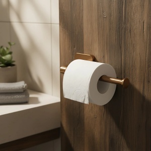 Suport hartie igienica Nico 5909 culoare cupru periat - Img 5