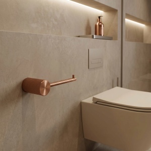 Suport hârtie igienică Rea Solo Brush Copper 64105 - Img 2