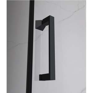 Usa de dus batanta pentru nisa KZ19D negru mat 100 x 195 cm sticla 6 mm - Img 6