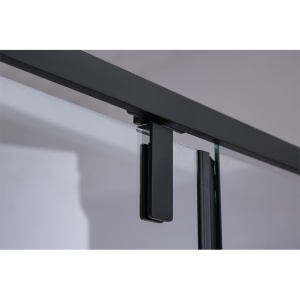 Usa de dus batanta pentru nisa SH08C negru mat 100 x 200 cm sticla 6 mm - Img 16