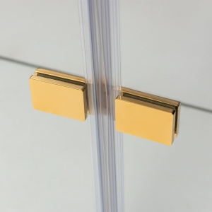 Usa de dus batanta SH01B auriu 90 x 195 cm sticla 6 mm - Img 12