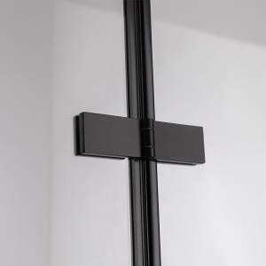 Usa de dus pliabila SH01A negru mat 80 x 195 cm sticla 6 mm - Img 9