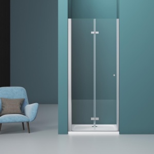 Usa de dus plianta Veldman Oslo crom 70 x 195 cm sticla 6 mm - Img 3