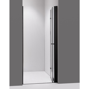 Usi pentru dus cu rame negre si sticla securizata 6mm SH01 B 90 cm - Img 14