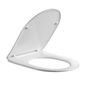 Vas de toaleta suspendat Mizu Black White, rimless, cu capac din duroplast cu softclose - Img 12