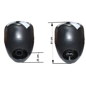 Vas WC Santa Rimless, rezervor incorporat, Negru mat, Power Colour, montaj podea, capac cu soft-close, Royalty Line - Img 4
