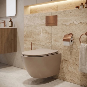 Vas WC suspendabil REA Focus Tornado Taupe - Img 2