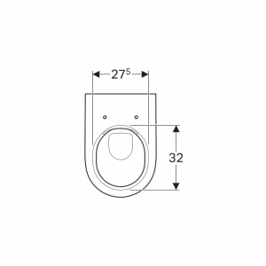 Vas WC suspendat Geberit Acanto Rimfree cu capac inchidere lenta - Img 4