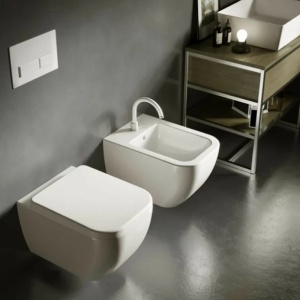 Vas wc suspendat Hatria Bianca Rimless alb - Img 2