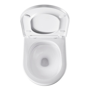 Vas WC suspendat Nero White cu sistem tornado, rimless si capac cu softclose - Img 9