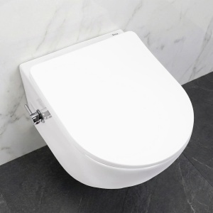 Vas WC suspendat REA Carlo Lux Rimless cu functie bideu - Img 10