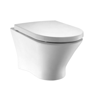 Vas WC suspendat Roca Nexo Rimless alb 53.5 x 36 cm fara capac