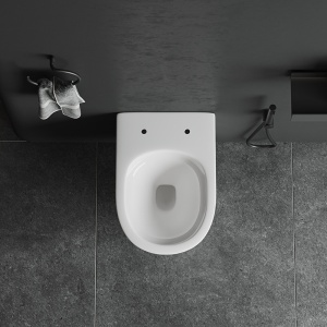 Vas wc suspendat Skal Tornado alb cu model si capac soft close - Img 8