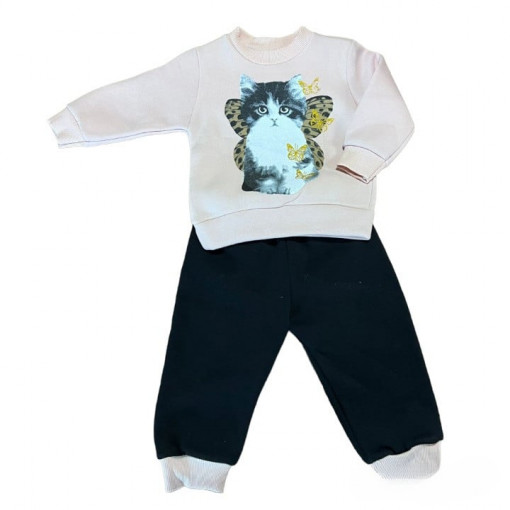 Compleu Kitty, Roz-Negru, Pentru Fete